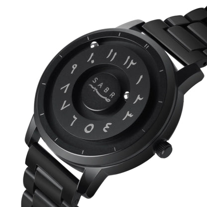 Sabr Black Stainless Steel Men's Quartz Watch